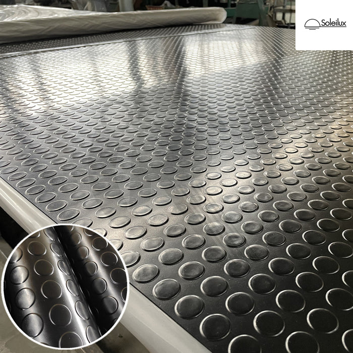 soleilux 1mt x 20mt pavimento antiscivolo bolflex bullonato copripavimento bollato in pvc 12mm antracite ean 8058753791326