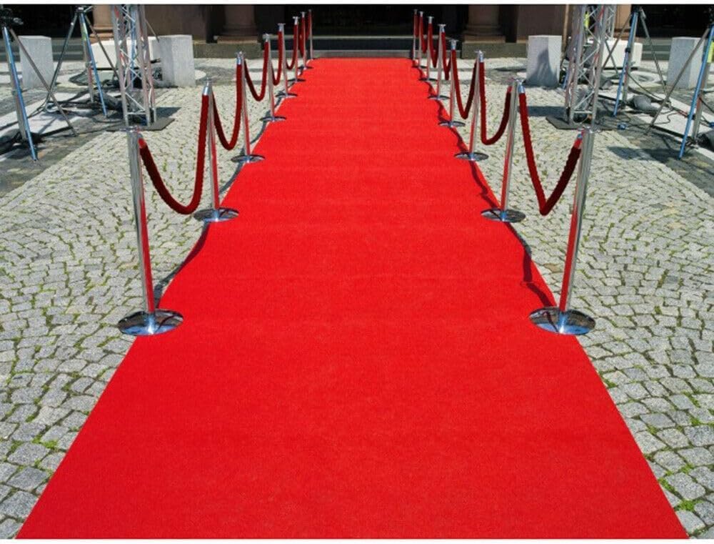 soleilux 1mt x 5mt passatoia rossa natalizia tappeto rosso feltro rosso natale chiesa matrimonio negozio prodotto italiano ean 8058753790022