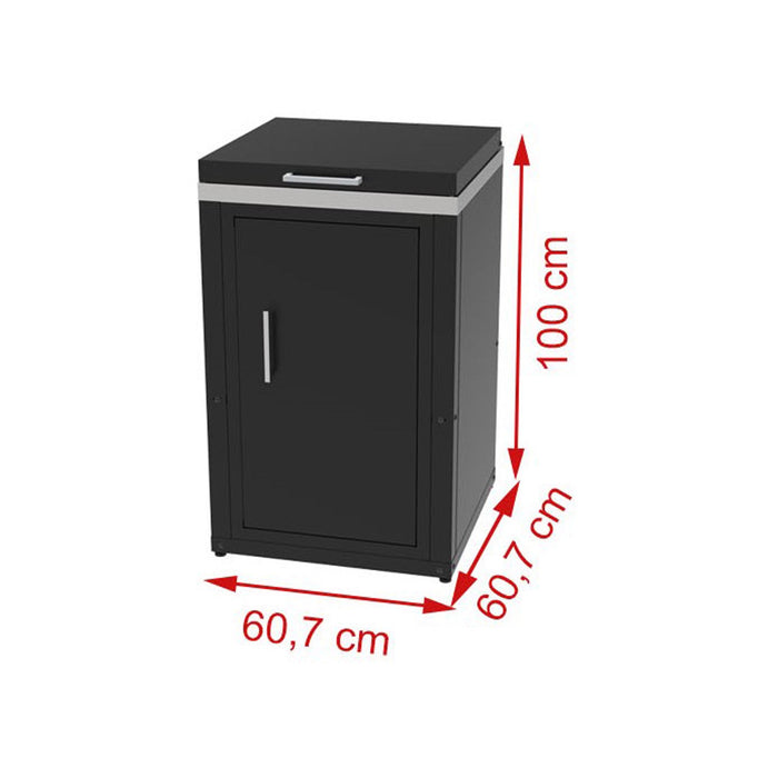 soleilux modulo fornello a 3 fuochi con coperchio e anta con vano bombola l 607 x p 607 x h 90cm ean 8058753794198