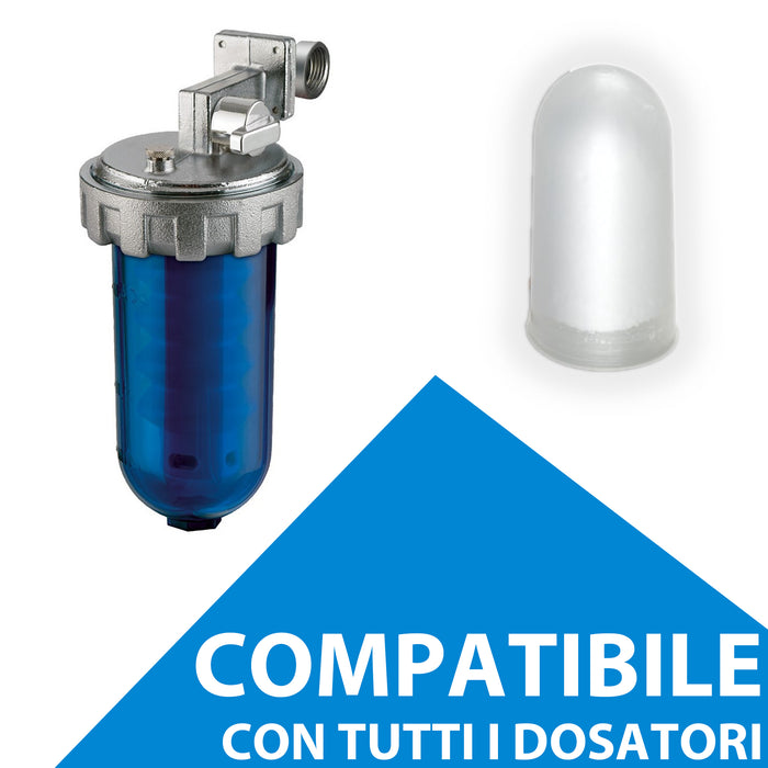 soleilux soleilux cartucce polifosfati per caldaia ricarica universale da 12 pastiglie di polvere concentrata per filtrazione acqua funge da anticalcare e anticorrosivo ean 8058753798097