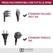 electraline 3pmark spa multipresa da incasso quadra 4 prese sabbia ean 8011439221258