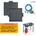 soleilux soleilux fornellone fornello 2 fuochi 75x38cm 3 in 1 rialzato da esterno gpl con accensione piezo h 81cm nero ean 8058753796642