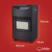 soleilux soleilux stufa catalitica a gas gpl a infrarossi etna 42kw 3 potenze con accensione piezo elettrica vano porta bombola dispositivo di sicurezza antiribaltamento controllo fiamma e livello ossigeno ean 8058753795492