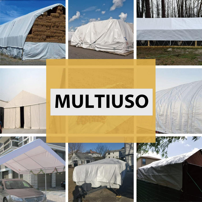 soleilux telo copertura grantelo 300gr 6x8mt bianco ean 8058753790688