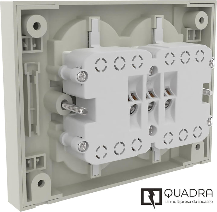 electraline 3pmark spa multipresa da incasso quadra 4 prese sabbia ean 8011439221258