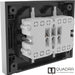 electraline 3pmark spa multipresa da incasso quadra 4 prese titanio ean 8011439221357