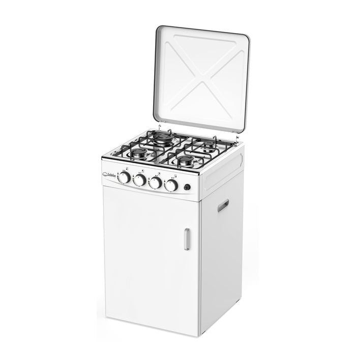 soleilux soleilux cucina da esterno 50x50cm h85cm con mobile portabombola e accensione piezo ean 8058753799995