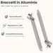 solarius tenda da sole a caduta con bracci regolabili nocciola e bianco disponibile in 3 misure ean 8014211951169