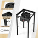 soleilux fornellone 3 in 1 rialzato da esterno gpl con accensione piezo 40x40cm h 81cm