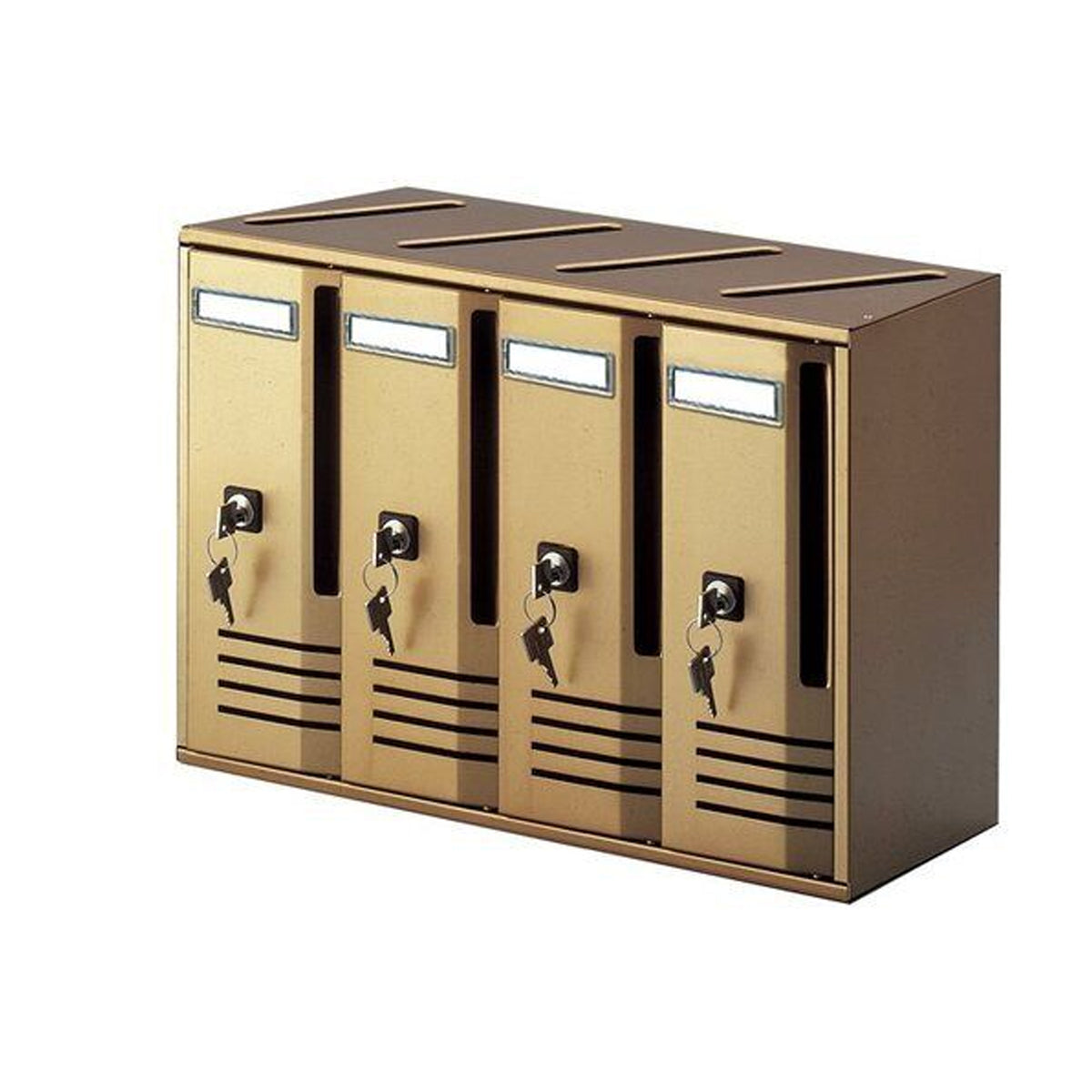 immagine-1-alubox-cassetta-postale-condominiale-blocchiera-4-posti-bronzo-alubox-20c4vbr-ean-8011639020989