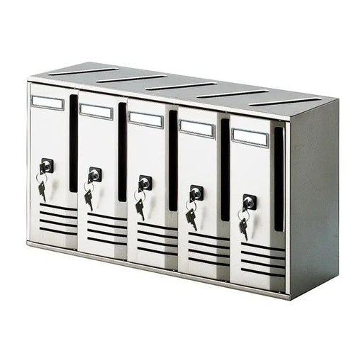 immagine-1-alubox-cassetta-postale-condominiale-blocchiera-5-posti-argento-alubox-20c5var-ean-8011639020996