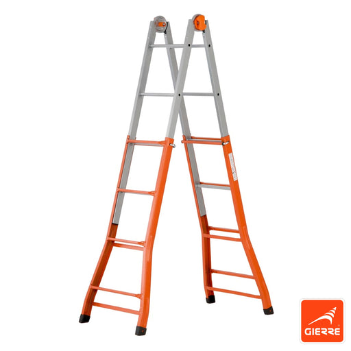 immagine-1-gierre-scala-telescopica-multiuso-a-3-dimensioni-da-44-gradini-in-acciaio-115377cm-peppina-a0040-ean-8013186000407