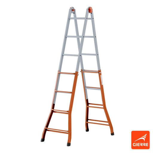 immagine-1-gierre-scala-telescopica-multiuso-a-3-dimensioni-da-45-gradini-in-acciaio-141428cm-peppina-a0050-ean-8013186000506
