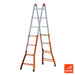 immagine-1-gierre-scala-telescopica-multiuso-a-3-dimensioni-da-45-gradini-in-acciaio-141428cm-peppina-a0050-ean-8013186000506
