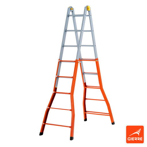 immagine-1-gierre-scala-telescopica-multiuso-a-3-dimensioni-da-55-gradini-in-acciaio-141481cm-peppina-a0080-ean-8013186000803