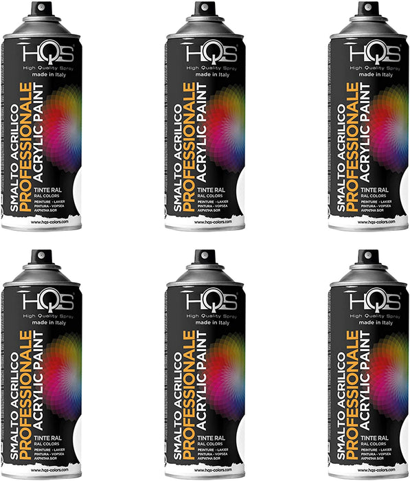 immagine-1-hqs-6-pz-bomboletta-spray-smalto-acrilico-400-ml-bomboletta-ral-acrilica-nero-opaco-ral-9005-ean-7427136747297