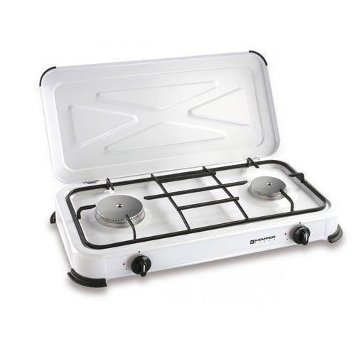 immagine-1-kemper-fornello-smaltato-2-fuochi-in-inox-fornellino-da-campeggio-cucina-a-gpl-104981-ean-8008004005900