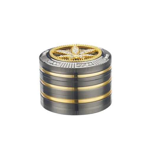 immagine-1-polyflame-grinder-tritino-4-scomparti-in-metallo-con-simbolo-foglia-di-canapa-40506117-ean-3661075211189