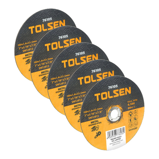 immagine-1-tolsen-5x-disco-da-taglio-sbavo-professionale-alta-qualita-per-ferroinox-115-x-30-x-22-2mm