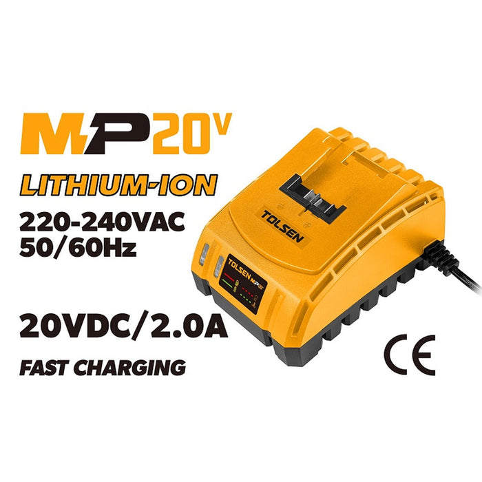 immagine-1-tolsen-caricabatterie-rapido-20v-per-batterie-2-ah-87485t-ean-6933528797234