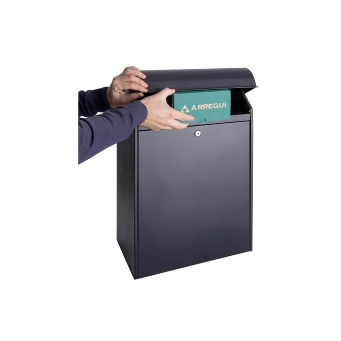 immagine-2-arregui-cassetta-delle-lettere-kangur-acciaio-nero-arregui-sp005ng-ean-8425181727089