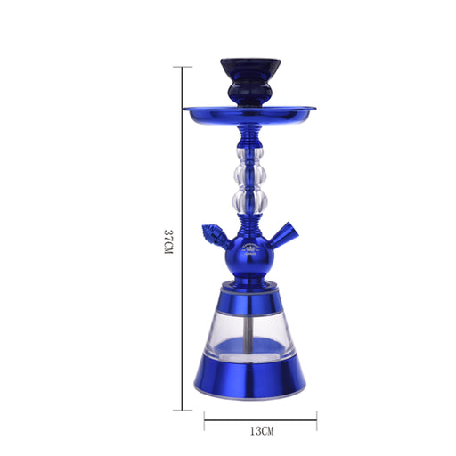 immagine-2-polyflame-bong-per-narghile-blu-35cm-con-vaso-in-acrilico-pinze-e-camino-in-ceramica-40508107-ean-3661075194529