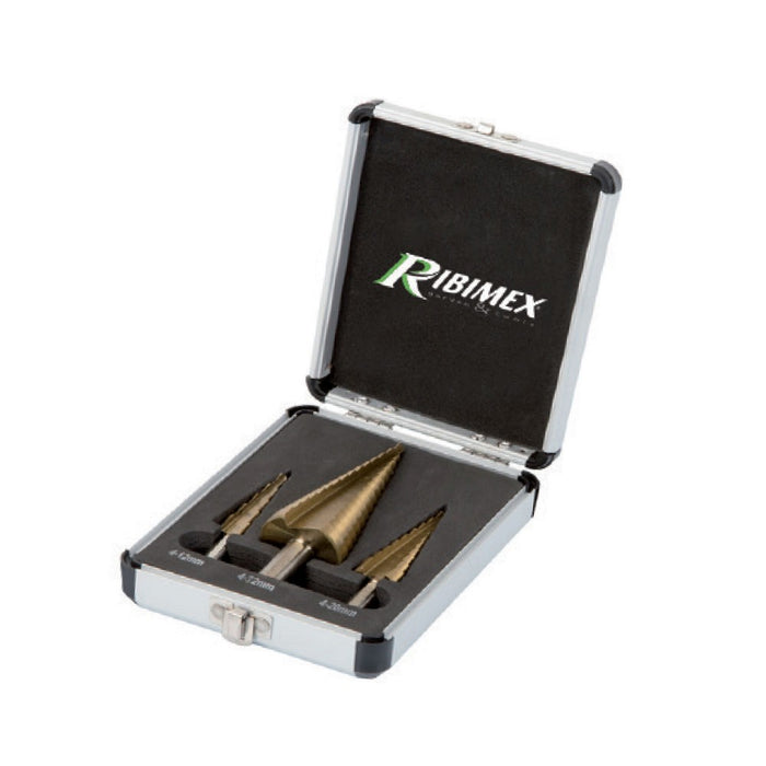 immagine-2-ribimex-set-3-punte-a-scalini-in-acciaio-hss-ribimex-prfex3vb-ean-3700194410520