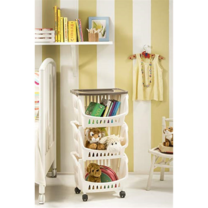 immagine-3-bama-carrello-da-cucina-3-piani-con-ruote-e-vassoio-bama-10137a-ean-8007633101373