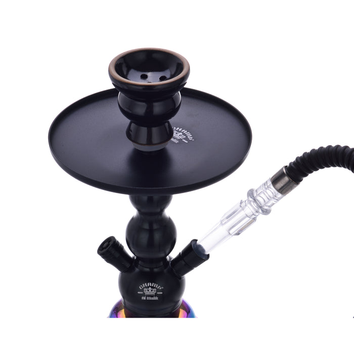 immagine-3-champ-bong-per-narghile-35cm-con-vaso-in-vetro-braciere-in-ceramica-pinze-e-tubo-in-plastica-con-design-arcobaleno-40508100-ean-3661075194253