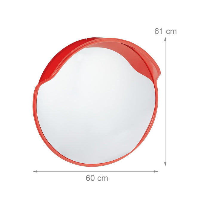 immagine-3-isolaverde-specchio-stradale-60cm-resistente-alle-intemperieinfrangibileper-esterniinterni-con-staffa-di-fissaggio-per-angoli-ciechirosso-ean-8022593662160