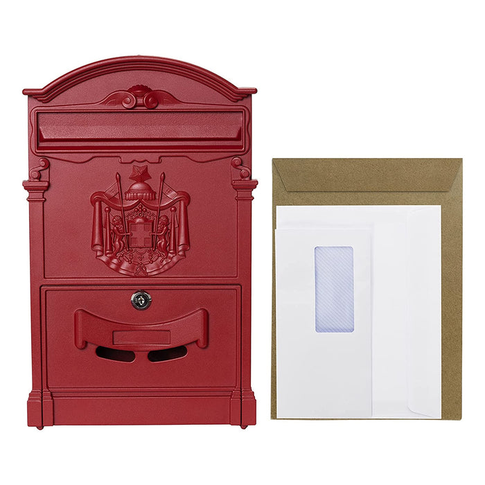 immagine-4-arregui-cassetta-postale-stile-classico-in-alluminio-rosso-arregui-residencia-d-2151r-ean-8019635804114