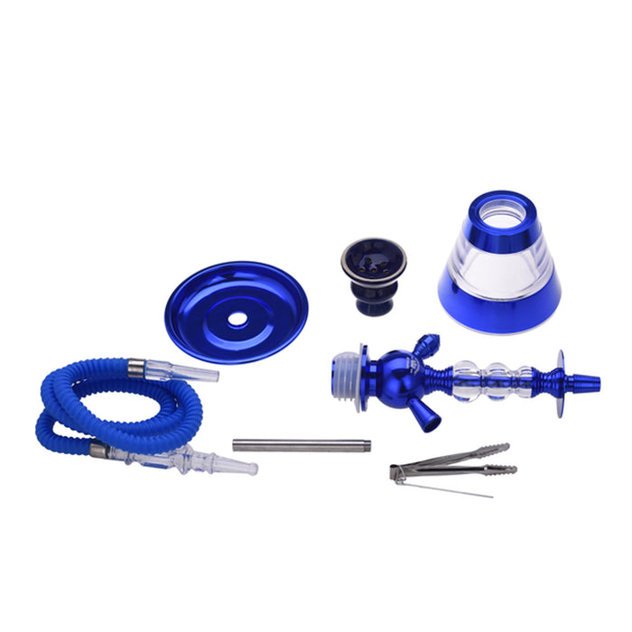 immagine-4-polyflame-bong-per-narghile-blu-35cm-con-vaso-in-acrilico-pinze-e-camino-in-ceramica-40508107-ean-3661075194529
