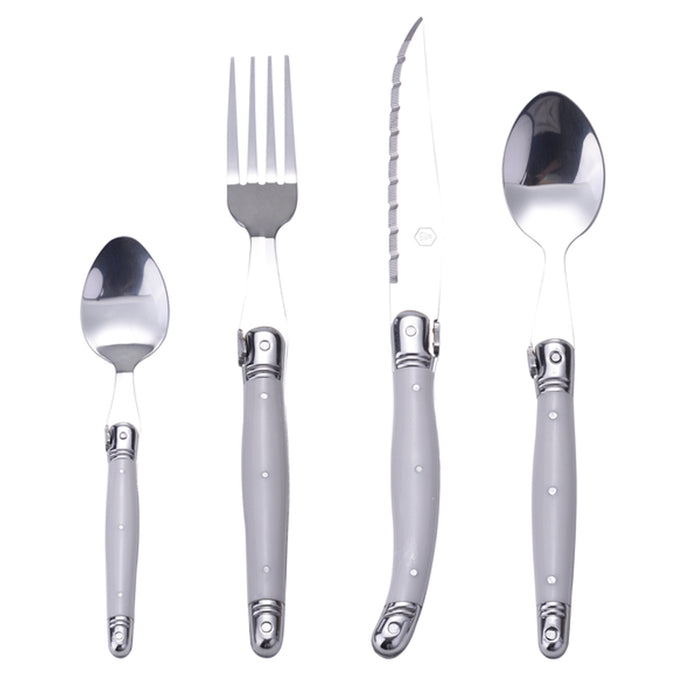 immagine-5-polyflame-set-24-pz-posate-con-manico-in-plastica-laguiole-40268407-ean-3661075165888